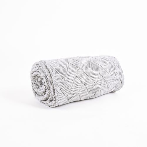 Peseira Tricot Bruna Cinza Cimento
