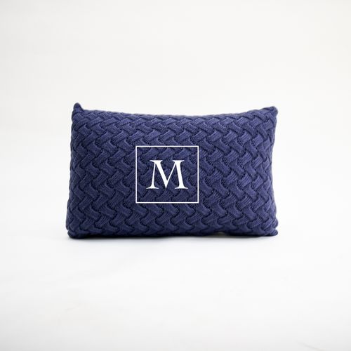 Almofada Tricot Ties Marinho