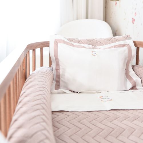 Manta Tricot Bruna Rose
