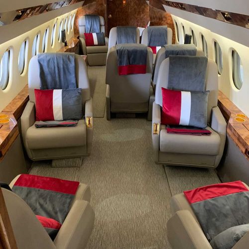 Kit Assento Private Jet Vermelho e Chumbo