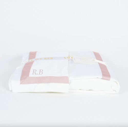 Fronha Avulsa 600 Fios Branca Esquadro Duplo Blush