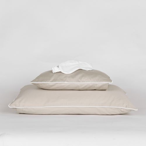 Kit Travesseiros e Tapa Olho Bege