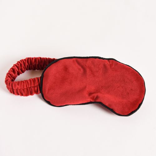 Tapa Olho Veludo Vermelho