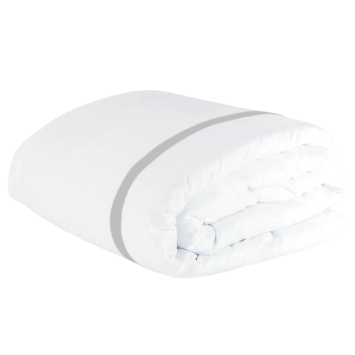Duvet 600 Fios Esquadro Duplo Cinza Cimento