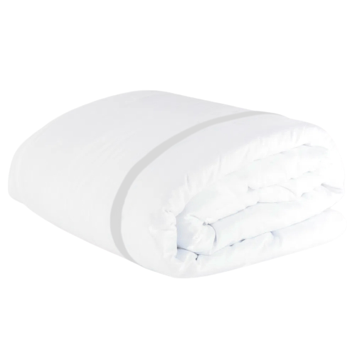 Duvet 600 Fios Esquadro Duplo Cinza Gelo