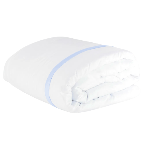 Duvet 600 Fios Esquadro Duplo Azul Bebê