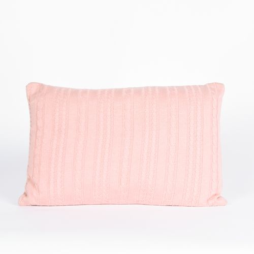 Almofada Tricot Bia Rosa