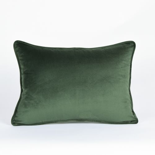 Almofada Veludo Verde Musgo