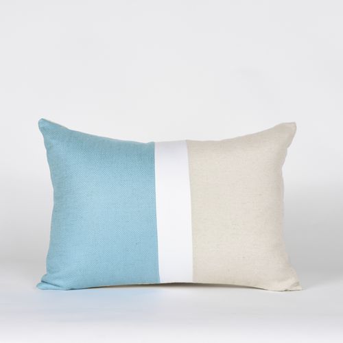 Almofada Linho Duo Color Turquesa