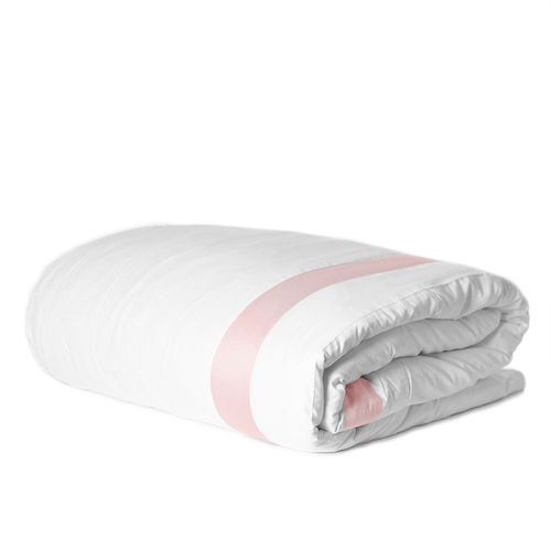 Duvet 600 Fios Barrado Interno Blush