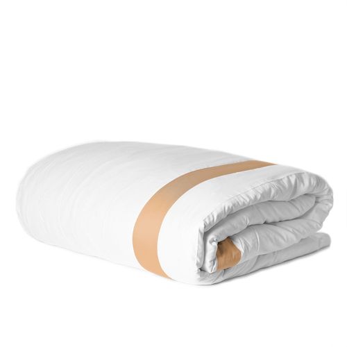 Duvet 600 Fios Barrado Interno Terracota