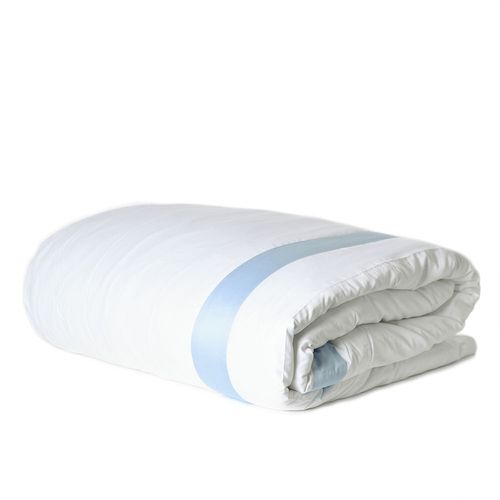 Duvet 600 Fios Barrado Interno Azul Bebê