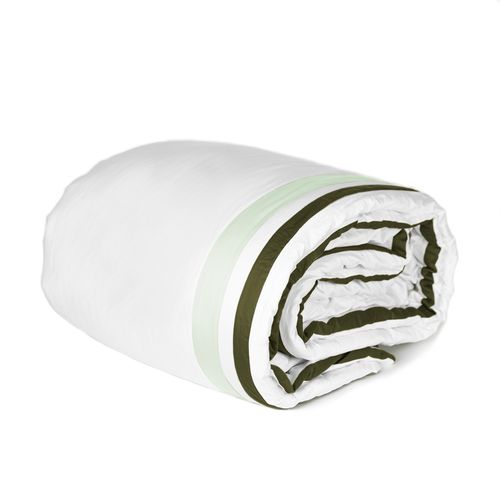 Duvet 600 Fios Dual Shade Verde Musgo e Tiffany