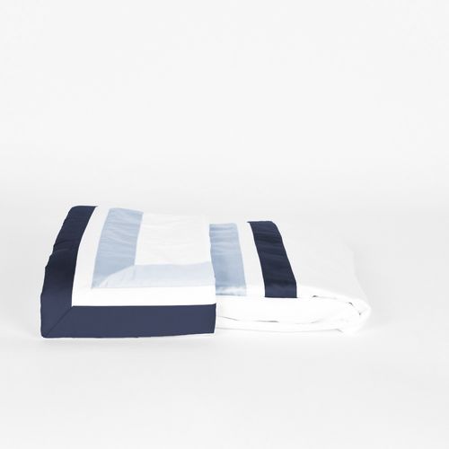 Jogo de Lençol 600 Dual Shade Azul Bebê e Marinho