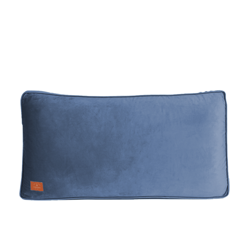 Almofadão Veludo Azul Jeans Cordonê Azul Jeans