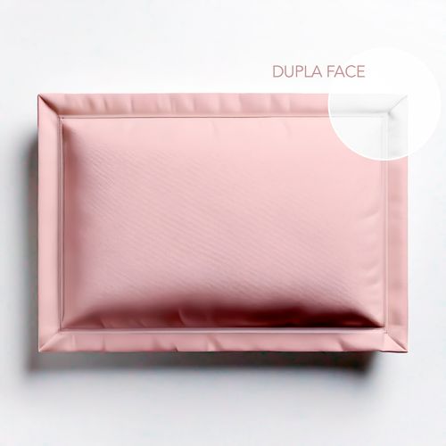 Fronha Avulsa 600 Fios Dupla Face Branco e Blush