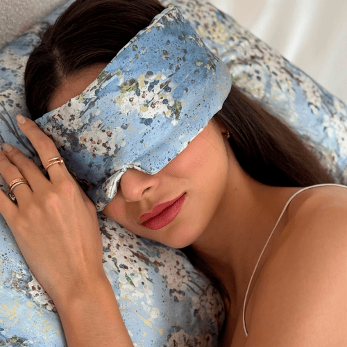 Eye Pillow Cherry Blossom Blue
