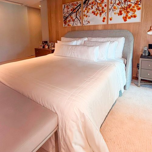 Cama Juju White Friso Triplo