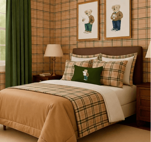 Edredom Xadrez Caramelo Country